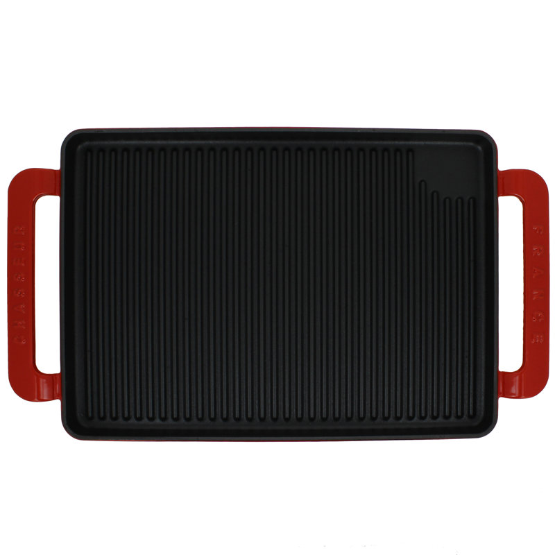 Poêle grill en fonte 9,75 po Chasseur, Rouge flamme