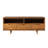Mid-Century Modern Solid Wood 3-Drawer 58" TV Stand For 65" Tvs With 2 Open Cubbies-100019206