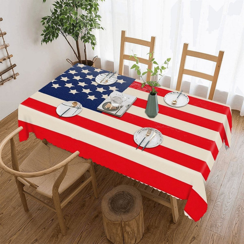 Housse de table rectangulaire avec bords festonnés 60 x 120 po Classic Day
