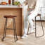 Ensemble de siège de selle en bois massif avec repose-pieds Alazia-412286913-412286969-412286918