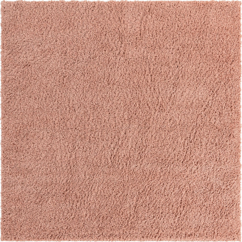 Tapis rose Nourison Essentials, Carré 7 pi 10 po