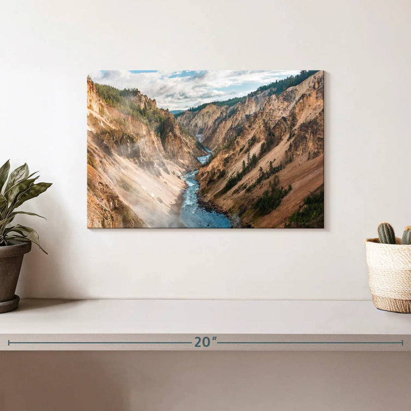 Alvord Yellowstone River Path, H 8 po x l 12 po