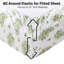 Ensemble de draps à motif floral HLC.ME - ensemble de draps à motif 4 pièces - infroissable et doux - convient aux matelas d'une profondeur maximale de 15 pouces (grand, vert)-121334222-121334219