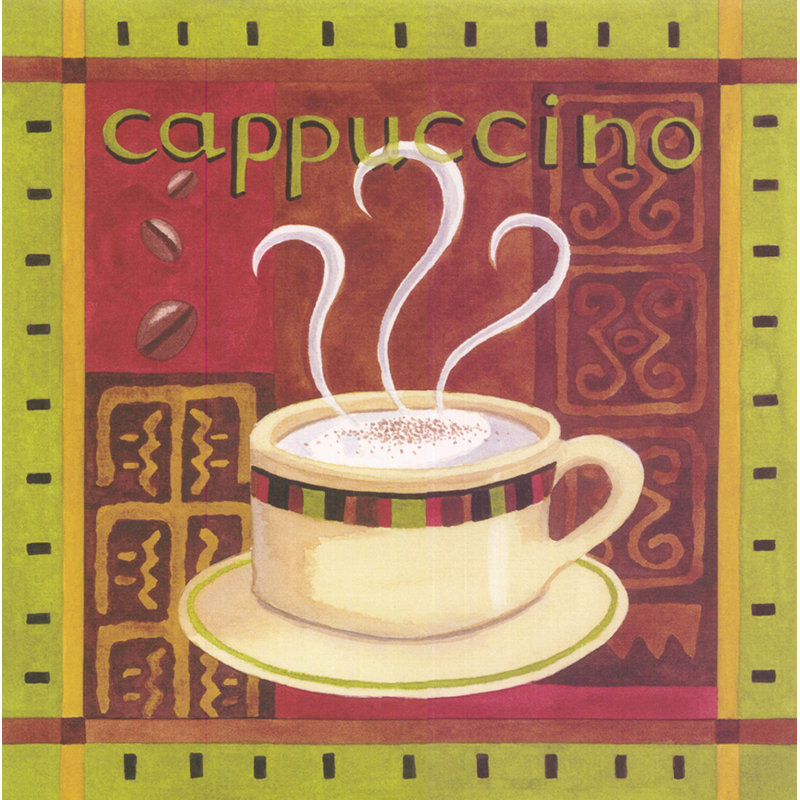 Cafe Exotica IV, 15" H x 15" W