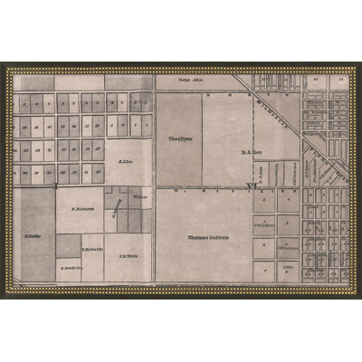 Chicago Vintage Grid Map A Wall Art & Signage by Thom Filicia