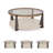 Lowrine Glass Top Single Coffee Table