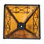 Abat-jour empire en verre H 6,75 po