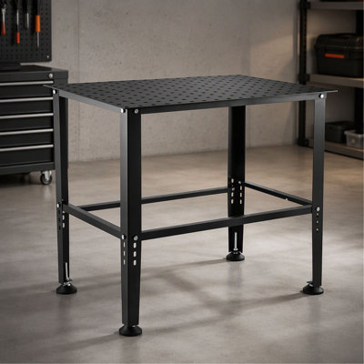 Welding Table 36"x24" 800LBS Welding Workbench Table with Multiple Fixture Holes