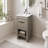 16.14'' Single Bathroom Vanity with Ceramic Top-1295674227