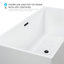 67" x 32" Freestanding Soaking Acrylic Bathtub-83677357