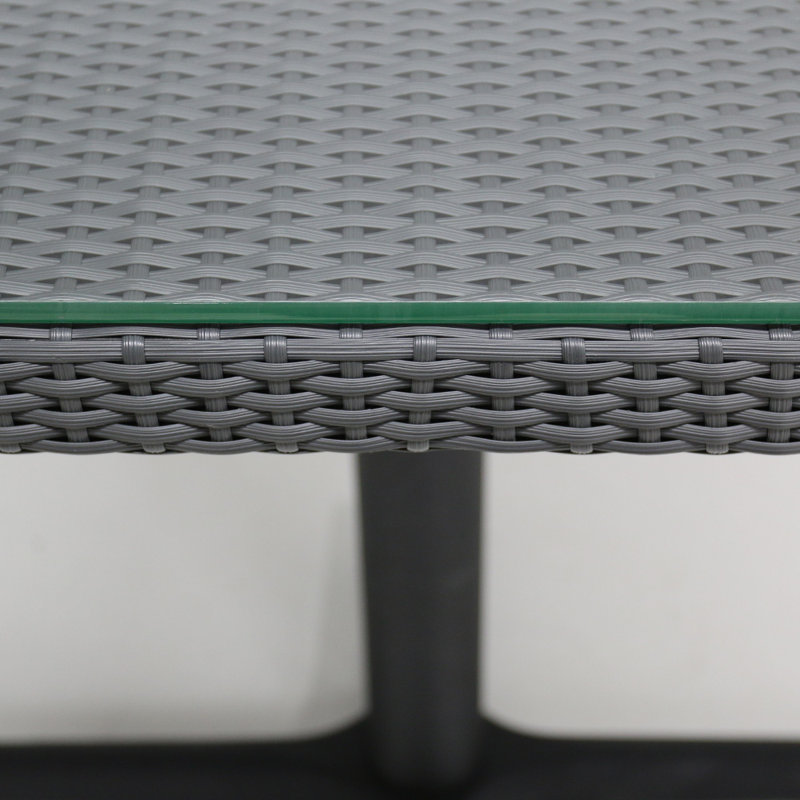 Table 31,5 "Asbury, Gris, 29.5"H x 31.5"W x 31.5"D