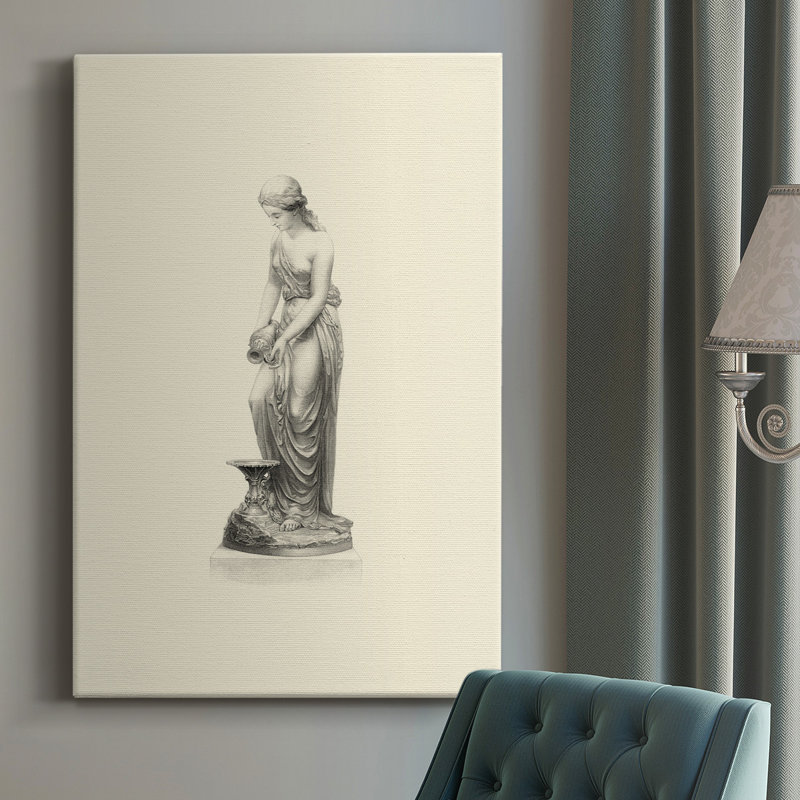 Classical Statuary II - impression sur toile tendue, H 12 po x l 8 po x P 1 po