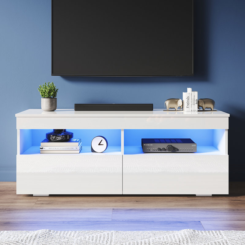 Norielle Unfinished TV Stand for TVs up to 50", White