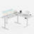 Adjustable Height L-Shaped Steel Computer Desk-99703379-99703381