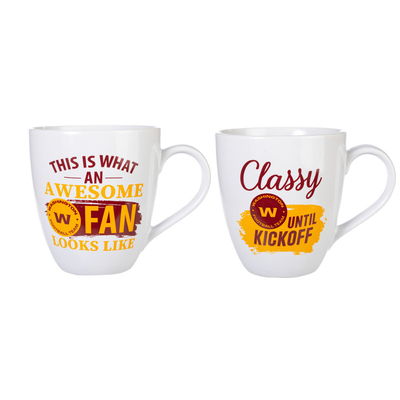 Ensemble de 2 tasses à café NFL, Équipe de football de Washington