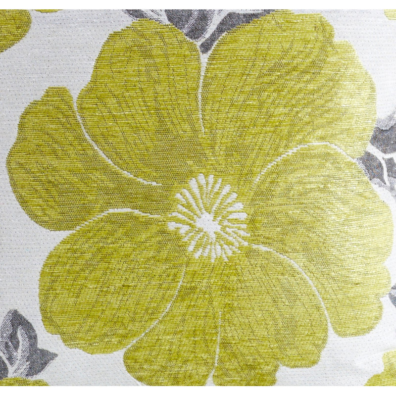 Darionte Floral Square Cushion, 45cm x 45cm, Lime