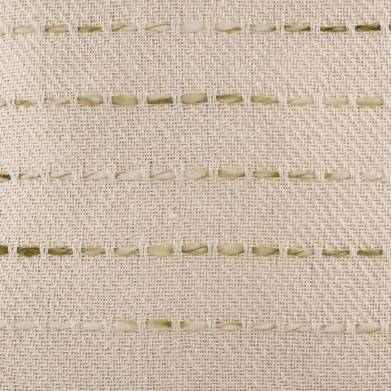 Tassels Throw Pillow Set of 2, Olive Green/Ivory