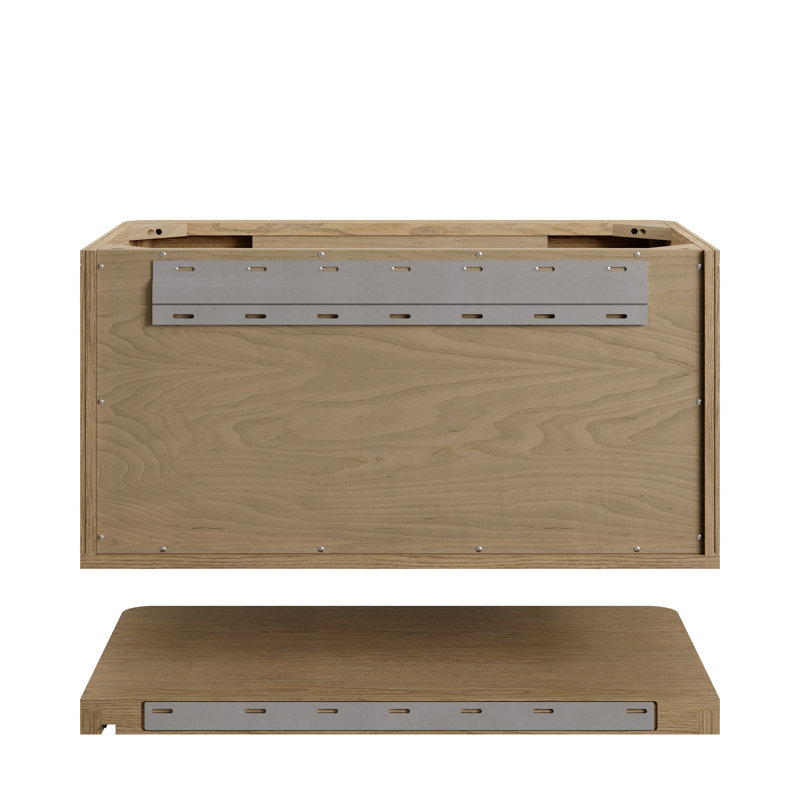 Allamari 36" W Single Vanity, White Zeus Silestone, 8" Widespread, Dune Mist