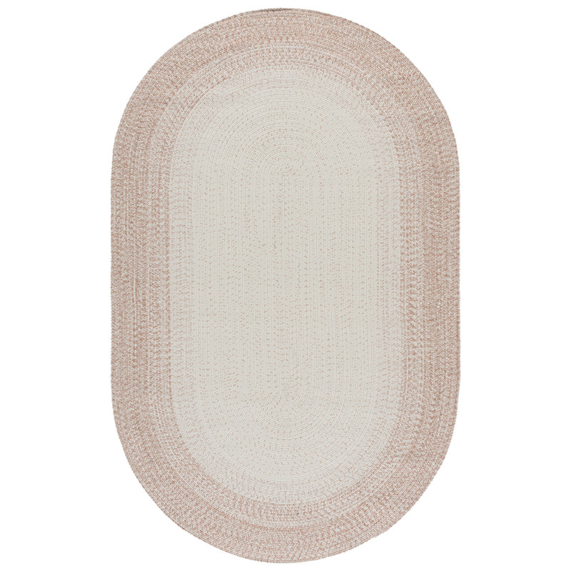 Braided 283 Hand Woven Performance Machine Washable No Pattern Rug, Oval 5' x 8'