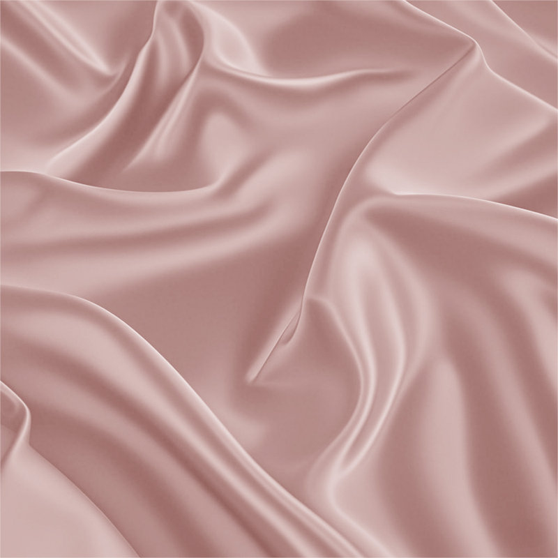 Silk Luxury Deep Box Fitted Sheet, Blush, Double (4'6)