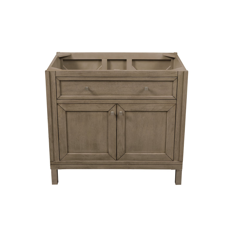 Chicago 36' W Single Vanity, Walnut Whisper, Phantome Eclos, 8" Widespread