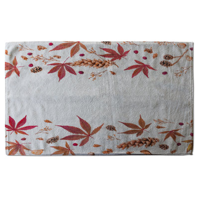 Cotton Floral Waffle Tea Towel Kitchen Towel