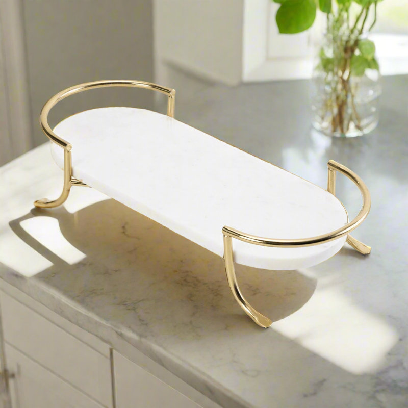 Oval Marble Tray