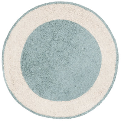 Tapis ivoire / turquoise Easy Care 220