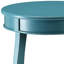 Table d'appoint turquoise avec tablette et rangement - Magnifique la pièce. Son plateau en bois ajoute une touche d'élégance.