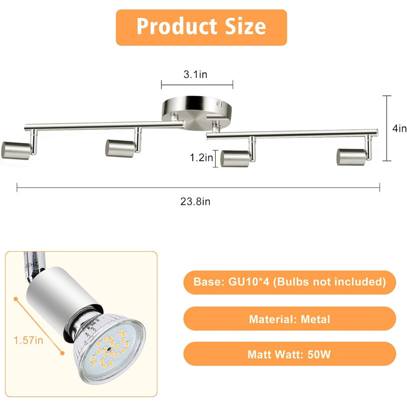 Marnesha 60cm 4 -Light Track Kit