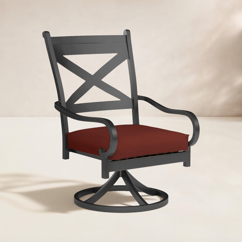 Monterey Outdoor Dining Armchair, Canvas Henna Sunbrella® Canvas