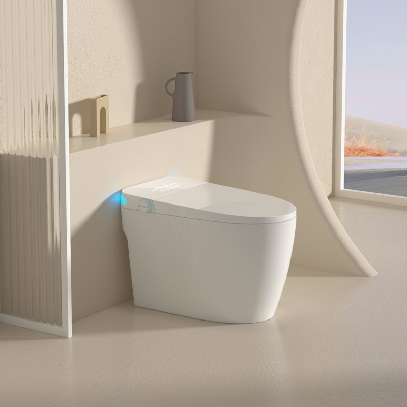 Toilette intelligente B-TP209921 avec commande vocale et pare-bulles, siège de bidet chauffant