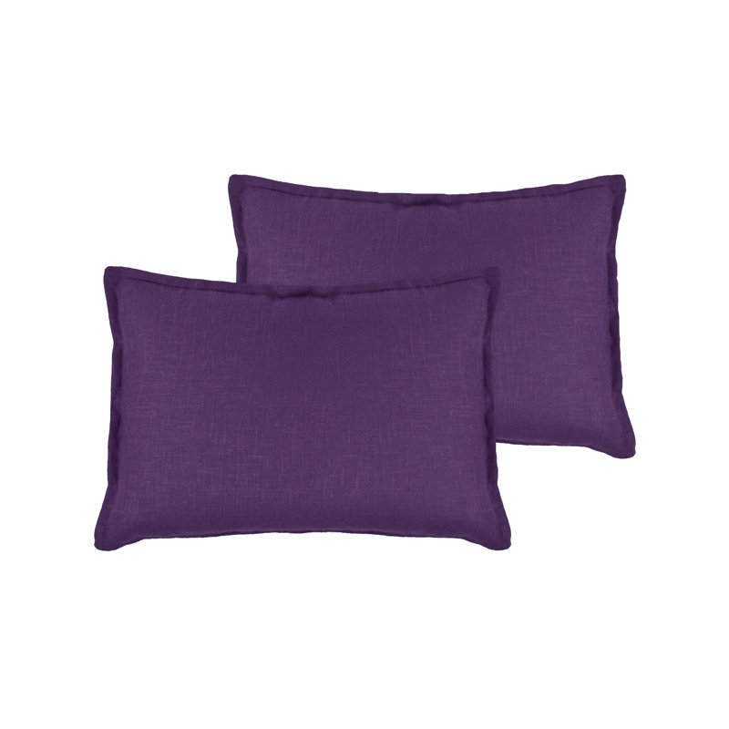 Coussin en lin, Mauve