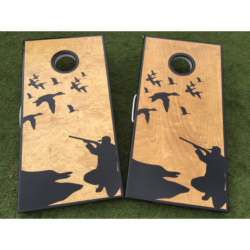 Ensemble de cornhole 10 pièces canard hunt custom