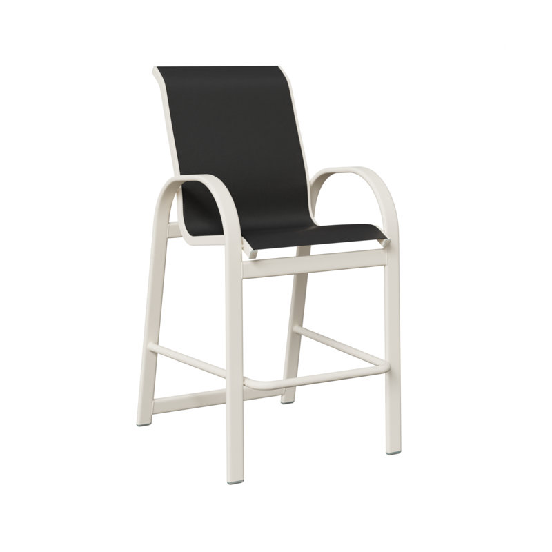 Fauteuil de bar berlinois Berlin Gardens, Blanc mat, Noir