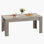 Table de salle à manger 71 "Farmhouse pour 6-8 personnes - Grande table de cuisine rectangulaire gris rustique de 1,8 m avec plateau épais et pieds larges et robustes - Mobilier en bois robuste - 1,8 mètres, 18 panneaux gris