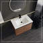 Ensemble de meuble-lavabo brun avec comptoir en résine 30 po et 2 portes Brown