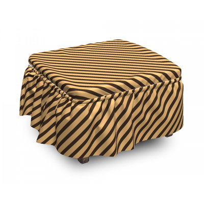 Box Cushion Ottoman Slipcover