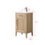 Meuble-lavabo simple 20 po avec comptoir en céramique Sebastiano-111465359