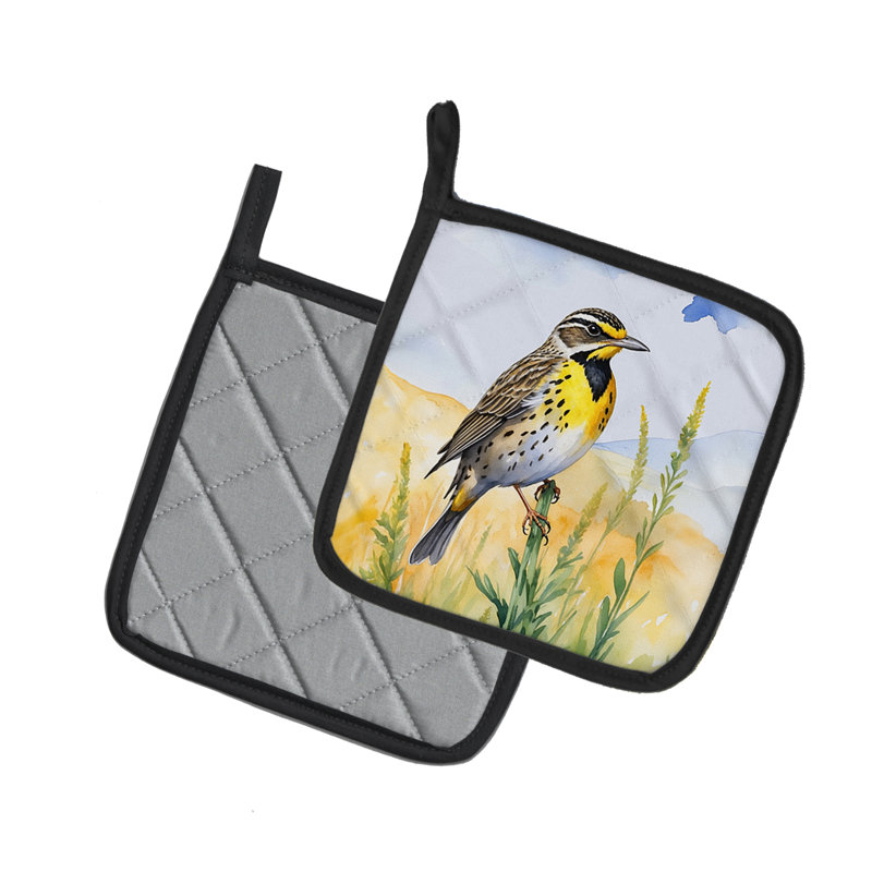 Paire de poignées Nebraska Western Meadowlark