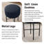 2 Pieces Modern Upholstered Vanity Stools,Multifunctional Dressing Stool Ottoman With Metal Legs-104408813