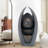 19.09"H Modern Curve Resin Outdoor Weather Resistant Water Fountain with LED Lights