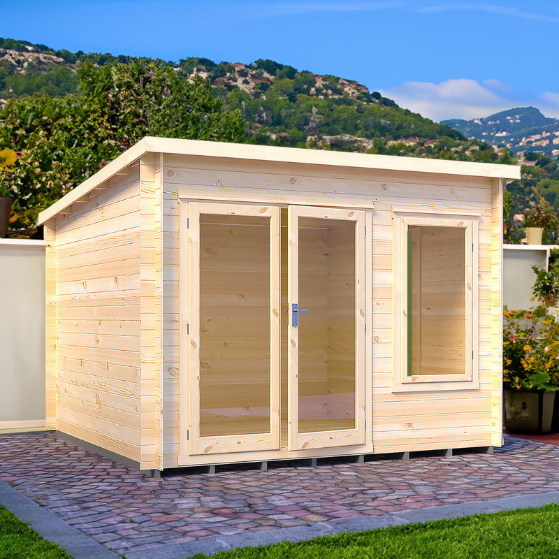 Emneth 10 x 10 Ft. 19 mm Log Cabin