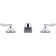 Triton Bowe 0.5 GPM Widespread Bathroom Sink Faucet with Aerated Flow and Lever Handles, Drain Not Included