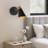  Dalisia 1-Light Dimmable Iron Armed Sconce