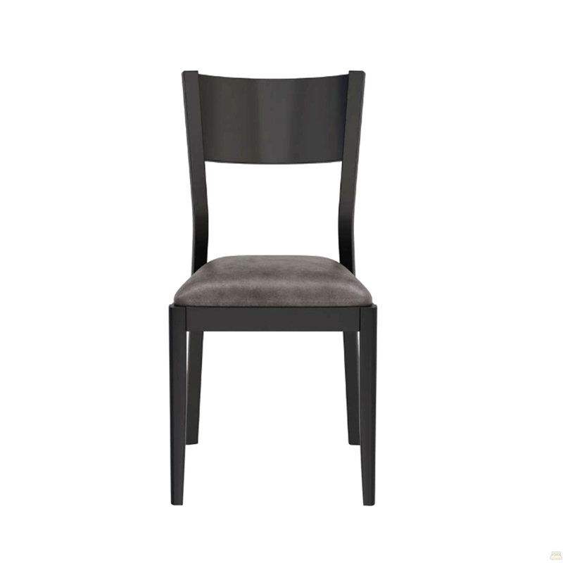 Set Of 2 Padded Leatherette Dining Chairs