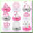 3Pcs Mushroom Honeycomb Paper Decorations