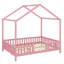 Lit pour enfant avec baldaquin, cadre de lit double en forme de maison pour enfants, lit pour tout-petits à haut bord pour enfants Montessori-122527233