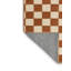 Tapis brun à carreaux lavable à la machine-1491384849