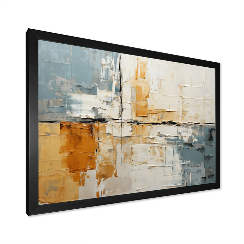 Gerrid Collage Fusion VIII - Print, Black Picture Framed, 12" H x 20" W x 1" D